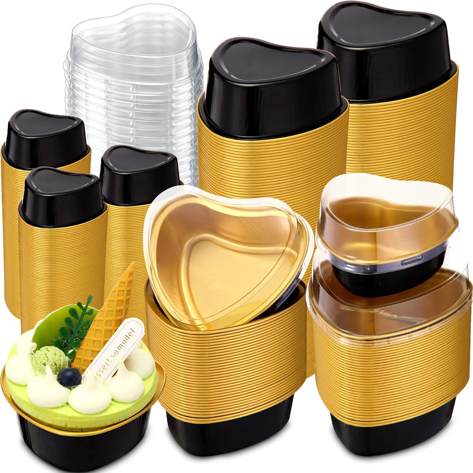 150 Sets Heart Shaped Cake Pans